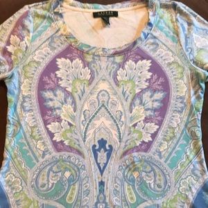 Pretty paisley Ralph Lauren tee shirt